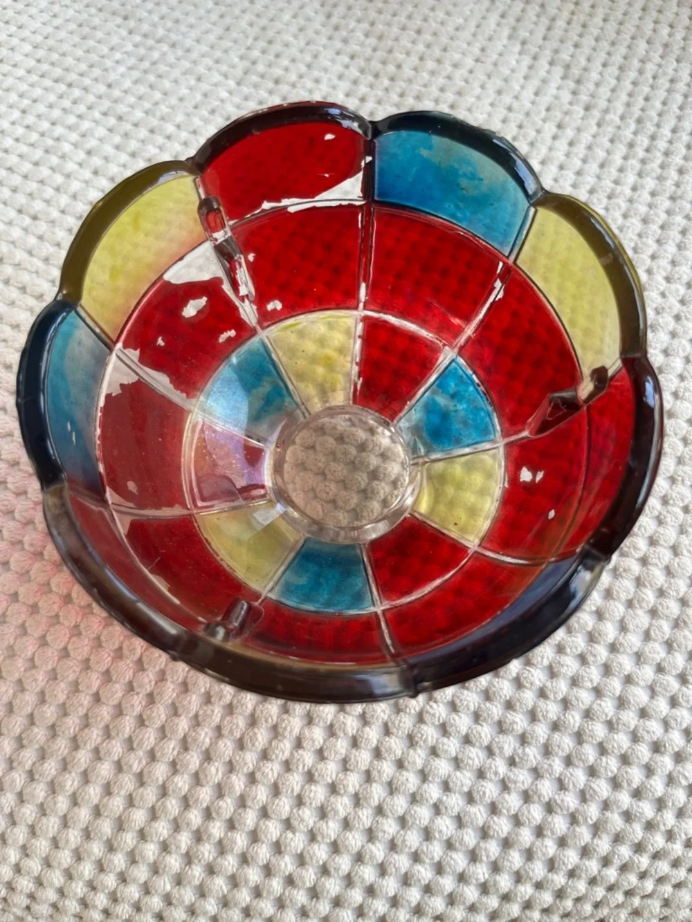 Vintage Westmoreland Glass Company - Multicolor Fairy Lamp Shade - Picture 5 of 7